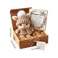 thumbnail image 3 of SSNTSY 5.9" Mini Bunny Hug Cute Easter Gift Knitted Rabbit Box Gift Easter plush Bunny Pocket Toy Stuffed Bunny with Inspirational Card for Easter Party Favors Gift, 3 of 4