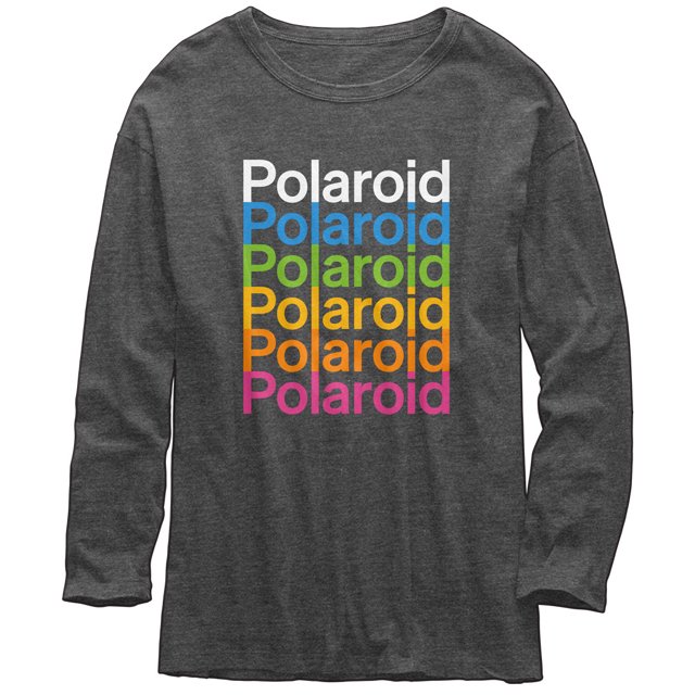 Polaroid - T-Shirt à Manches Longues Juniors Logo Repeat