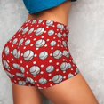 thumbnail image 5 of Yiaed Cute Baseball Print Women's Athletic Shorts Running Shorts Sporty Short High Waisted Elastic Workout Shorts for Yoga Gym Running & Sports -X-Large, 5 of 8