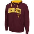 thumbnail image 2 of Men's Colosseum Maroon Arizona State Sun Devils Big & Tall Full-Zip Hoodie, 2 of 3
