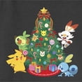 thumbnail image 2 of Junior's Pokemon Christmas Tree Friends  Sweatshirt Charcoal Heather Large, 2 of 4