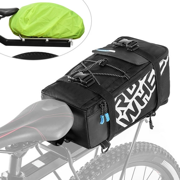 Multifunctional Cycling Bicycle Bike Rear Seat Bag with Rain Cover Trunk Bag Large Capacity Outdoor Sports Pouch Rack Panniers Shoulder Handbag Reflective Rear Bag MTB Road Bike Bag Waterp