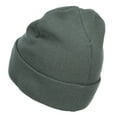 thumbnail image 2 of Cali Embroidered Big Size Beanie - Grey XL-3XL, 2 of 5