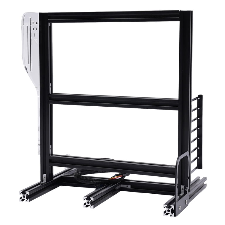 Open Frame PC Test Bench Case - Supports ATX/M-ATX/ITX Motherboards, Transparent Glass, DIY Build
