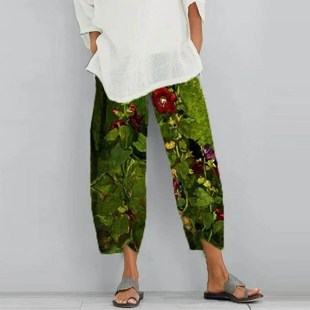 Floral print deals capris