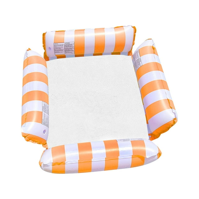 Hamaca de agua Zulema Inflable Flotante Naranja para piscina