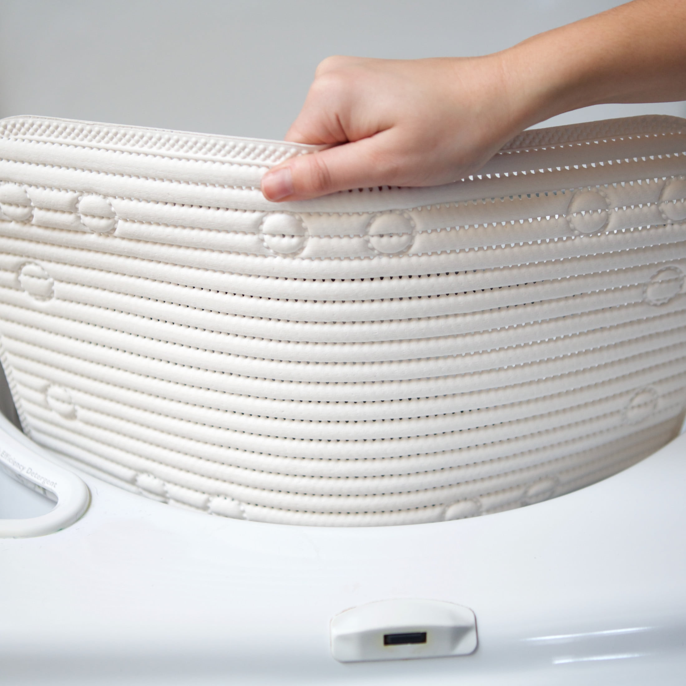 Clorox 21" x 21" Foam Cushioned Shower Mat with Suction Cups, White