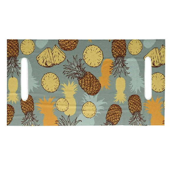 Almencla Housse de Siège de Voiturette de Golf Légère en Microfibre Serviette de Siège de Voiturette de Golf pour 2 Sièges Ananas