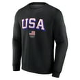 thumbnail image 2 of Men's Fanatics Black Team USA Logo Victory Pullover Sweatshirt, 2 of 3
