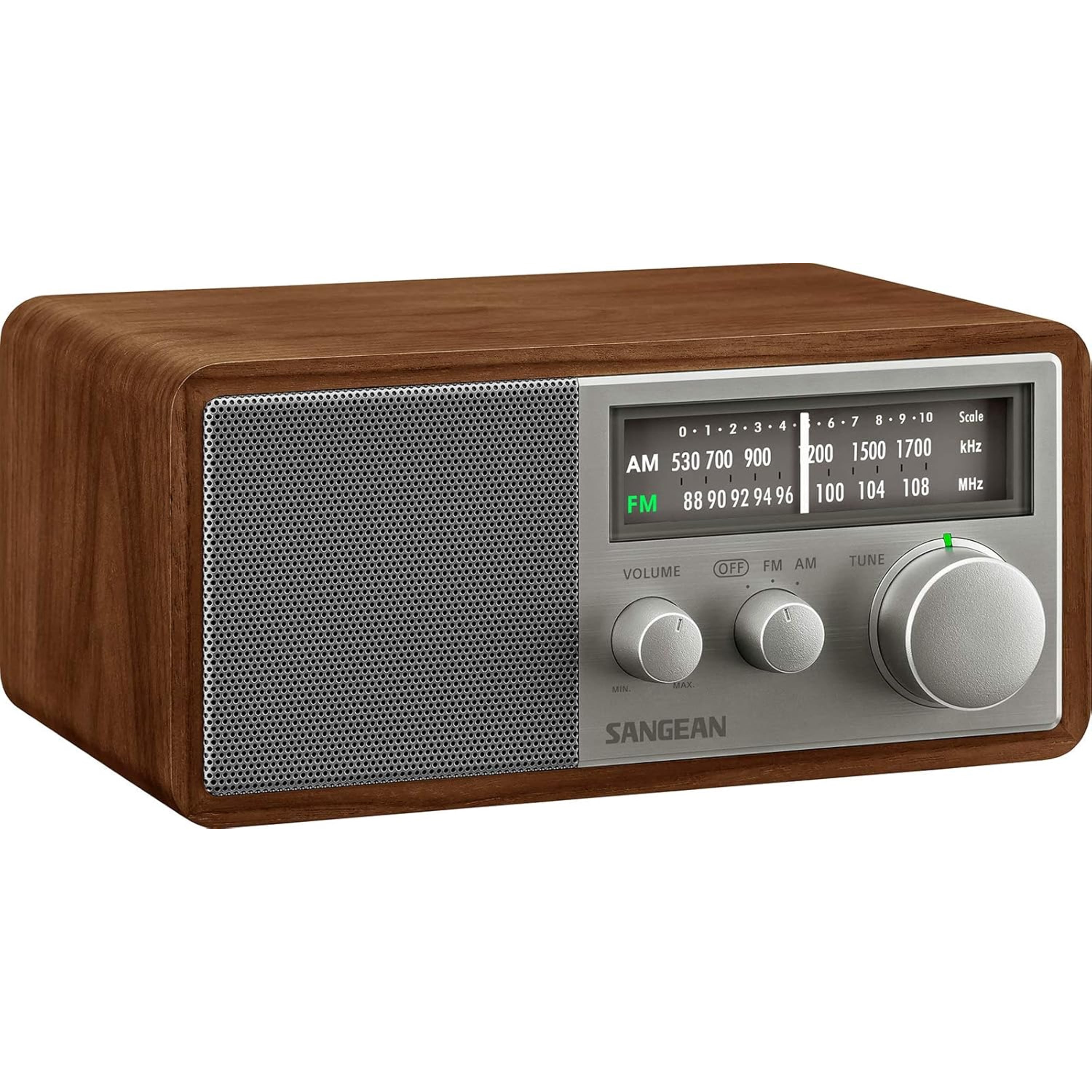 Sangean SG-116 Walnut Am Fm Analog Radio Table