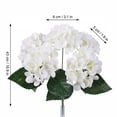 thumbnail image 3 of Artificial Hydrangea Silk Flowers with 5 Large Heads, Faux Floral Arrangement for Home Office Decor, Wedding Centerpiece, Realistic Petals and Long Stems, 3 of 4