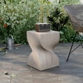 thumbnail image 5 of LeisureMod Modern Square Side Table, Accent End Table for Home, Outdoor Patio, Living Room Sofa, Night Stand, Weather-Resistant, Onyx Series in Cream, 5 of 11