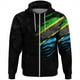 thumbnail image 4 of Sudadera con capucha y cremallera con estampado 3D de la bandera de Tanzania, ropa africana, ropa de calle unisex, chaqueta informal de gran tamaño, chándales, jerséis, 4 of 5