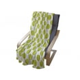 thumbnail image 4 of Lime Green Soft Flannel Fleece Blanket, Nostalgic Polka Dots Style Girlish Vintage Large Circles Rounds Pattern, Cozy Plush for Indoor and Outdoor Use, 50" x 60", Apple Green White, by Ambesonne, 4 of 6