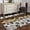 Brown, variant on Area Rug for Living Room, Teal Brown Non-Slip Indoor Large Carpet for Bedroom/Dining Room, Pet Paw Printed Farmhouse Dog Claws Wood Grain Washable Low-Profile Floor Mat Runner Rugs - 3 x 5 Ft