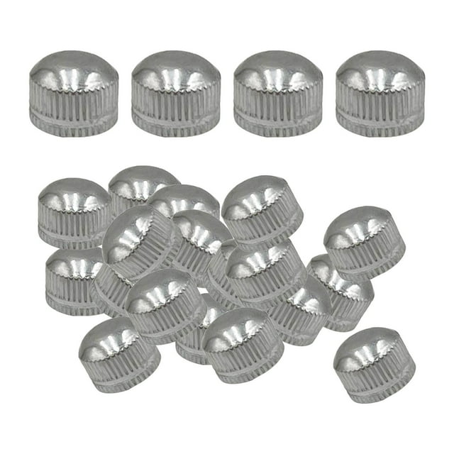 Milaget 100 Pieces M4 Screw Caps for Light Fixture Iron Decorative for Ceiling Light Silver