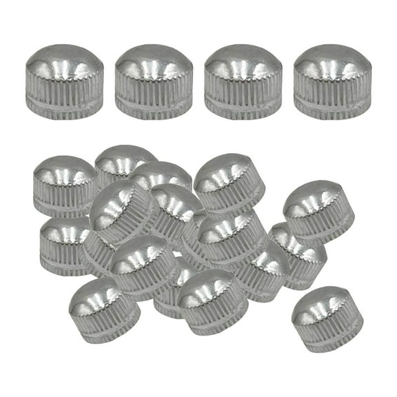 oshhni 100 Pieces M4 Screw Caps for Light Fixture Iron Decorative for Ceiling Light Silver