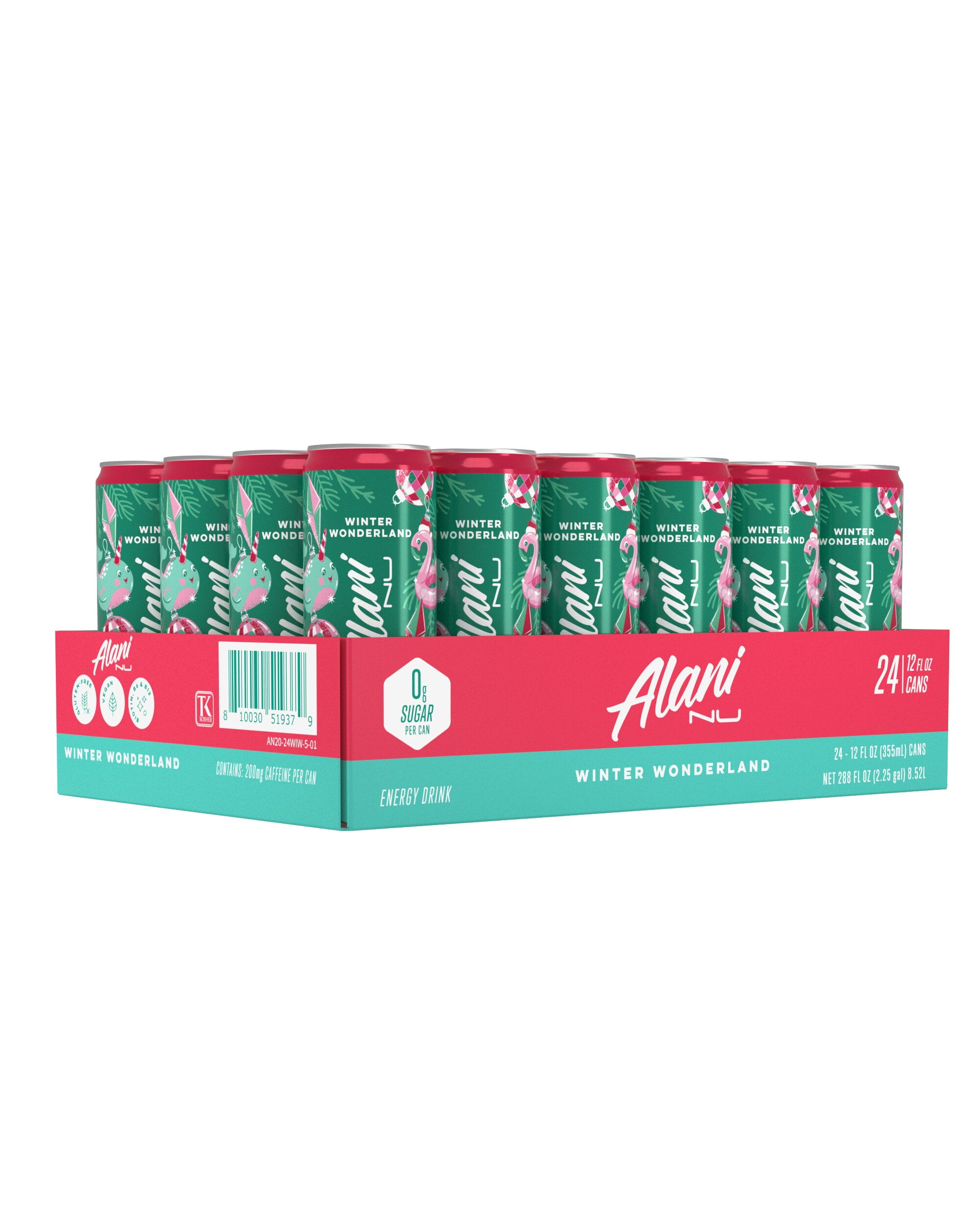 Alani Nu Energy Drink Winter Wonderland 12oz, 24pk (24 12oz Cans)