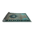thumbnail image 2 of Ahgly Company Indoor Square Medallion Light Blue Traditional Area Rugs, 6' Square, 2 of 4