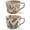 Plants,Set of 2, variant on 12 oz Ceramic Coffee Mug Set of 4 - Stoneware Pottery Countryside Fall Autumn Mugs with Big Handle for Latte,Cocoa,Dishwasher & Microwave Safe Cups ()