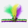 thumbnail image 1 of Diadema de plumas para fiestas, festivales, espectáculos, festivales, carnavales, joyas, 1 of 6