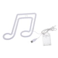 thumbnail image 1 of 1pc LED Notes Modeling Lamp Neon Night Light Creative Hanging Light Decor, 1 of 8