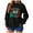 Black, variant on COMVALUE Merry Christmas Sweatshirts Women Merry And Bright Christmas Pullover Top Chenille Patch Letter Printed Xmas Gifts To (Grey,M)
