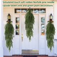 thumbnail image 4 of 4 Pcs Christmas Green Garland Adorn With Velvet Ribbon Bow, Artificial Wreath For Front Door Wall Porch And Holiday Party Decor, 4 of 4