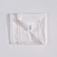 thumbnail image 5 of FingerCraft White Lace Cotton Cocktail Napkins 12” x 12” Soft Absorbent Cloth Napkins (12 Count), 5 of 7