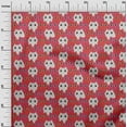 thumbnail image 3 of oneOone Georgette Viscose Red Fabric Kawai Craft Projects Decor Fabric Printed By The Yard 42 Inch Wide-GQ, 3 of 5