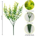 thumbnail image 5 of 8 Bundles Fake Flowers Artificial Lavender Faux Plastic Flowers for Home Wedding Kitchen Garden Patio Window Box Decoration (Yellow), 5 of 7