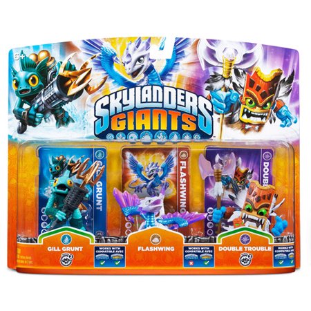 Skylanders Giants: Triple Pack #4 (Flash Wing, Gill Grunt, Double Trouble - Universal)