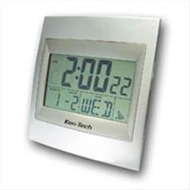ATOMIC RADIO CONTROLLED LCD ALARM CLOCK WITH 2" HIGH NUMBERS 