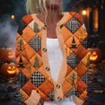thumbnail image 2 of IYYVV Halloween Sweaters for Women 2026 Button Knit Cardigan Long Sleeve Ghost Graphic Cute Spooky Fall Winter Trendy Tops Saffron L, 2 of 6