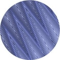 thumbnail image 1 of Ahgly Company Indoor Round Patterned Denim Blue Area Rugs, 5' Round, 1 of 6