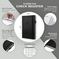 Clever Fox Check Register " Deluxe Checkbook Log with Check