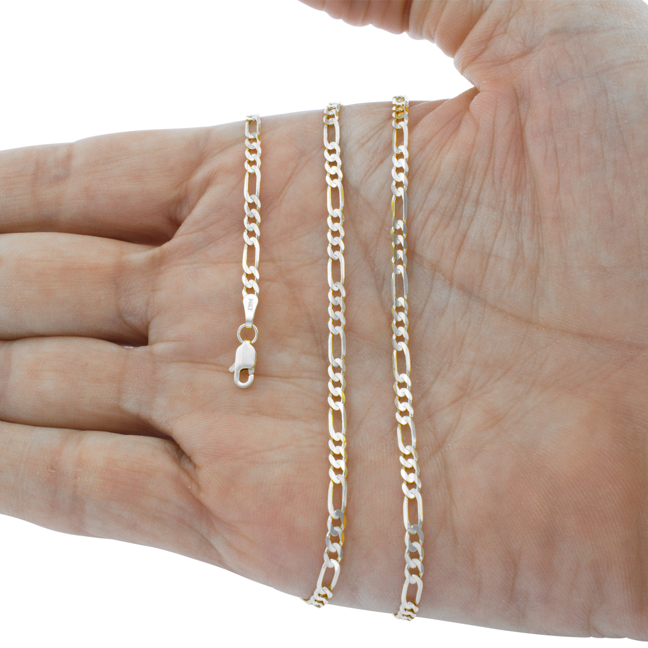 4mm Figaro Bracelet Cheap Wholesale,67 