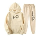 thumbnail image 5 of Men's And Women's Fleece-lined Sweater Suit Autumn And Winter Heart Figure Hoodie, 5 of 11