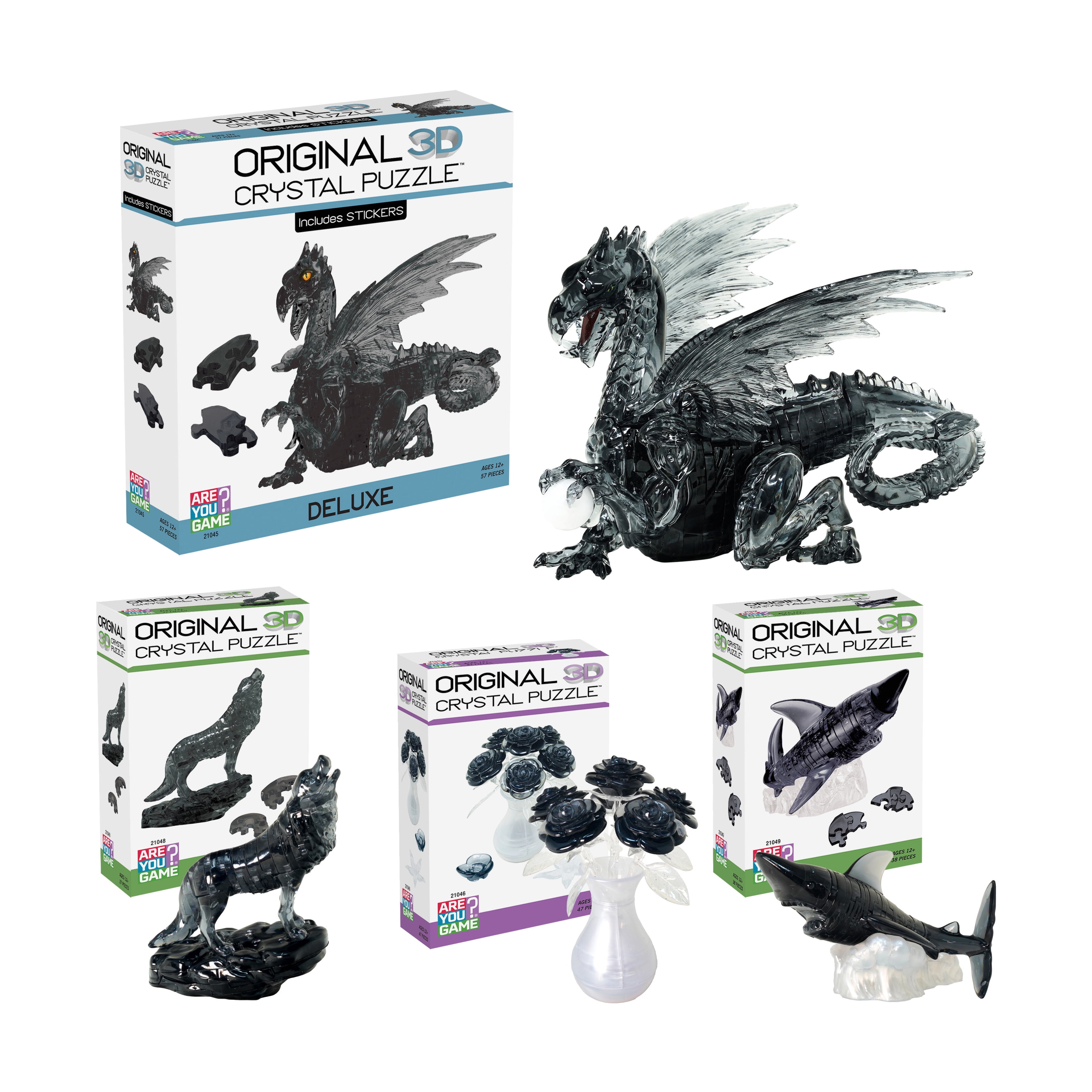 AreYouGame.com 3D Crystal Puzzle - Black Magic Collection: 179 Pcs
