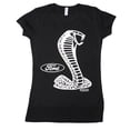 thumbnail image 1 of Camiseta de COBRA De Mujer, Negro Pequeño Bella Camiseta de manga corta, 1 of 1