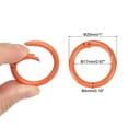 thumbnail image 2 of Uxcell 25mm Metal Spring O Rings Spring Gate O Rings Zinc Alloy  Snap Clip Trigger Orange 12 Pcs, 2 of 6
