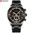 thumbnail image 4 of CURREN Men Watch,Watch 3ATM Waterproof Watch Calendar Men Watch Second Sub-Dials Wristwatch Case Dial Luminous Business Quartz Men Waterproof Case 8355 Luxury Wrist Watch Calendar Minute QINQUAN, 4 of 7