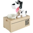 thumbnail image 1 of Muyoka Caja de dinero con dise帽o de perro peque帽o Caja de monedas de perro peque帽o lindo Juguete de masticaci贸n de monedas rob贸tico alimentado por bater铆a Ahorro creativo Banco de monedas Regalo de n, 1 of 6