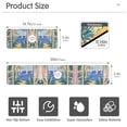 thumbnail image 3 of Yayeee Faucet Mat for Kitchen Sink 14.7" Diatomite Long Splash Guard Pad, Seaside Leaves, 3 of 7