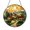 Acrylic 3.5 Inch, variant on Sunlit Vineyard Hills Art Glass Style Decorative Window Hanging