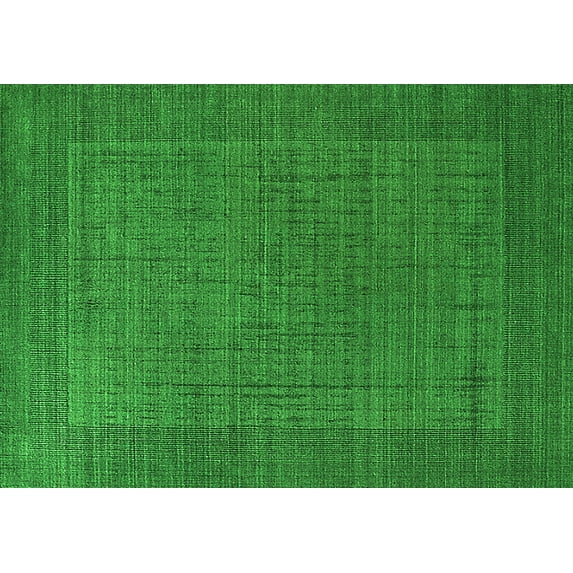 Ahgly Company Indoor Rectangle Oriental Green Industrial Area Rugs, 5' x 8'