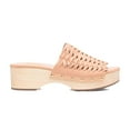 thumbnail image 2 of XYD Women Clog Platform Heels Mules Open Toe Woven Sandals Backless Summer Retro Outing Weekend Shoes Size 11.5 Natural, 2 of 4