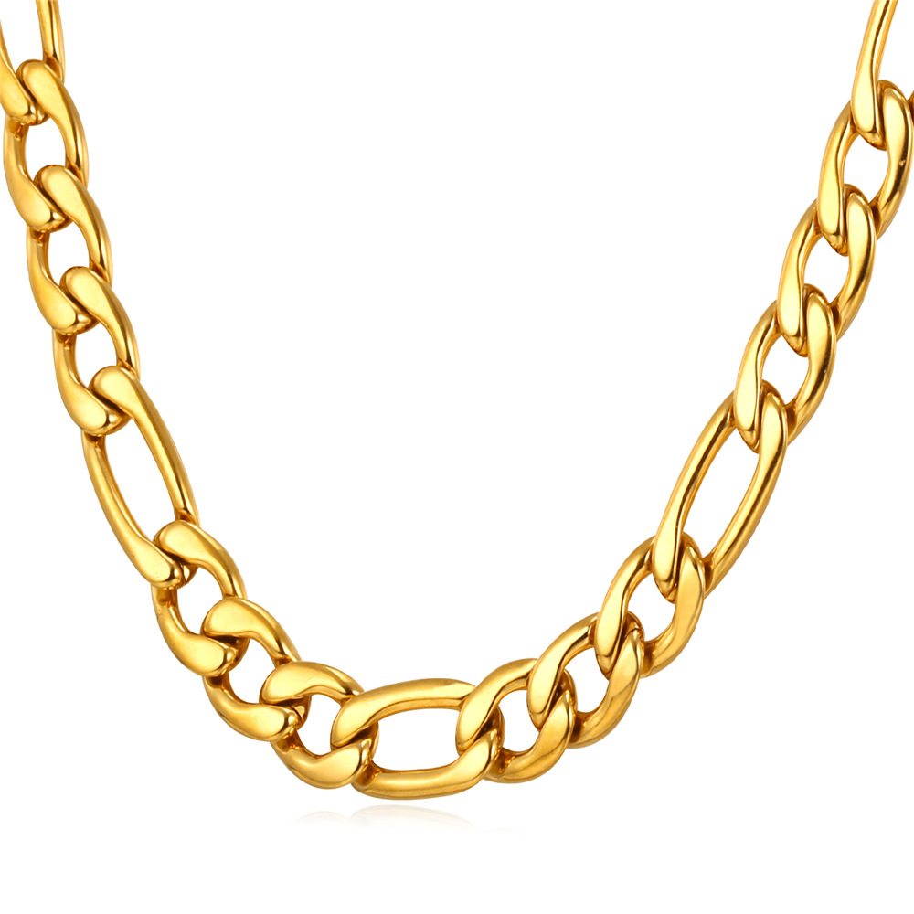 Men Jewelry Figaro Chain Necklace 