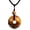 03-Tiger Eye, variant on Turquoise/Lapis Lazuli/Tiger Eye/Malachite/Moonstone Necklace for Women Men, Gemstone Pendant Necklace Jewelry Gift for Women Men, Birthday, Anniversary, with 18+2inch Leather Rope Chain