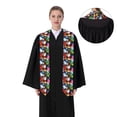 thumbnail image 4 of Xecao Easter Egg Print Graduation Shawl Stole Honor Stole Adult 72" Academic Commencements, 4 of 7